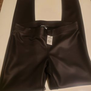 Express leather like legging black